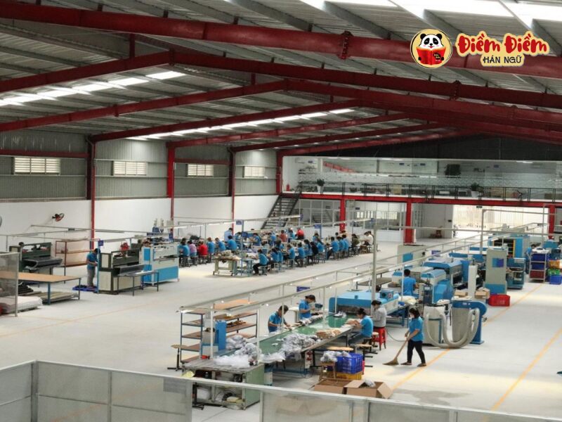 Từ vựng tiếng Trung liên quan công xưởng SX giày