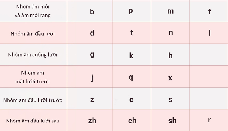 Lộ trình học tiếng trung online cho người mới bắt đầu - Học thanh mẫu tiếng trung