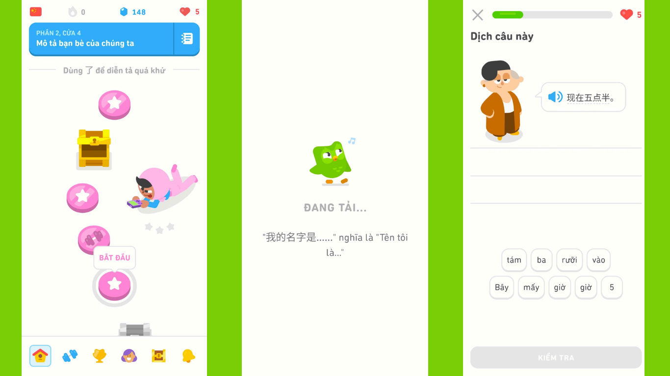 Duolingo app học tiếng Trung miễn phí